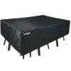 Copertura Tavolo e Sedie 173x215x90 cm Poliestere Nero Impermeabile