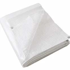 Copertura Telo Occhiellato PE Bianco 3x5 m Impermeabile Lavabile