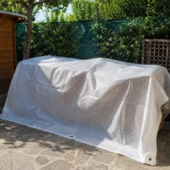 Copertura Telo Occhiellato PE Bianco 3x5 m Impermeabile Lavabile