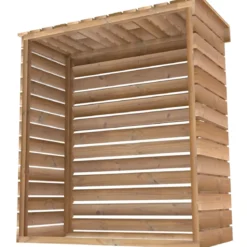 Copri Climatizzatore Esterno XL Legno Termotrattato con Lamelle Fisse