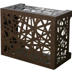 Copri Condizionatore da Esterno Decorazione Alluminio Bronzo 86x44x68