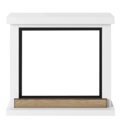 Cornice per Caminetto Elettrico Bianco Tagu Hagen Camino in Legno MDF
