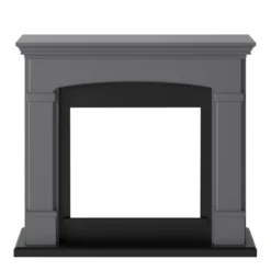 Cornice per Camino Elettrico Tagu Helmi Grigio in Legno MDF Caminetto