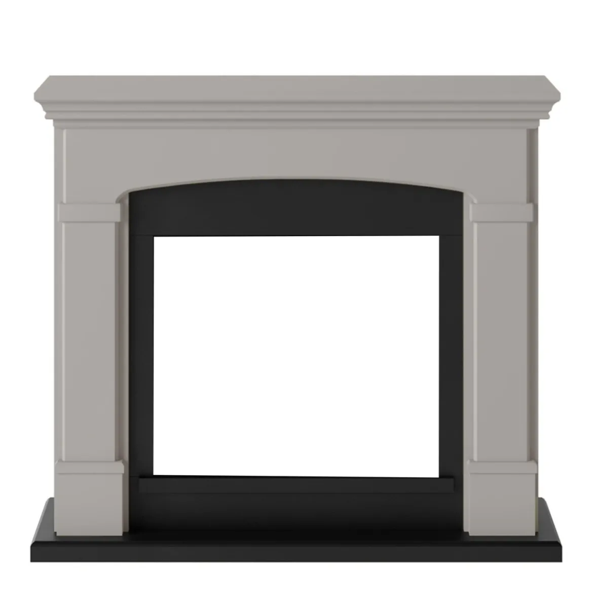 Cornice per Finto Camino Elettrico in Legno Decorativa Tagu Helmi Beige
