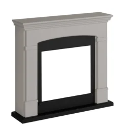 Cornice per Finto Camino Elettrico in Legno Decorativa Tagu Helmi Beige