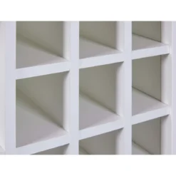 Credenza Cantina Porta Vino Bianco Rovere 76,8 x 33 x 124,4 cm