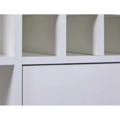 Credenza Cantina Porta Vino Bianco Rovere 76,8 x 33 x 124,4 cm