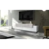 Credenza con Ante a Ribalta 200 Porta TV Bianco Cemento Basso Soggiorno