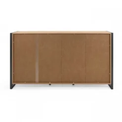 Credenza Madia con Cassetti e Ante Mobile in Legno Quercia Buffet Madia