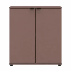 Credenza Multiuso 2 Ante Terracotta Madia per Soggiorno Salvaspazio