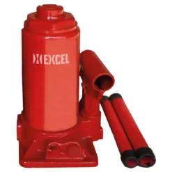Cric a Bottiglia Idraulico 10 Tonnellate Acciaio Verniciato Rosso