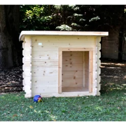 Cuccia in Legno per Cani Taglia Media Piccola da Esterno Giardino