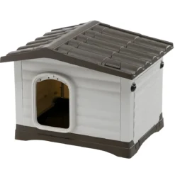 Cuccia per Cani da esterno 58x48x44 cm con parete ribaltabile