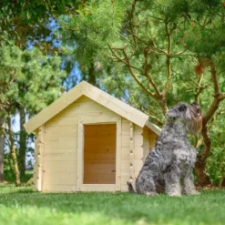 Cuccia per Cani in Legno 19 mm Piccola Taglia 99x76x80 cm Tetto OSB-3