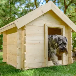 Cuccia per Cani in Legno 19 mm Piccola Taglia 99x76x80 cm Tetto OSB-3