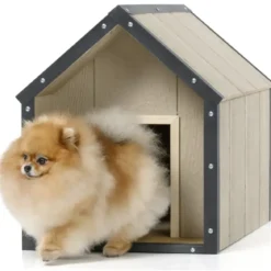Cuccia per Cani in Legno 10 mm Piccola Taglia 74x45x58 cm LP SmartSide