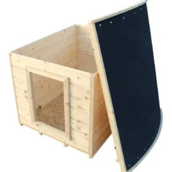 Cuccia per Cani in Legno 17 mm Taglia Media 90x73x85 cm Tetto OSB-3