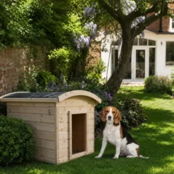 Cuccia per Cani in Legno 17 mm Taglia Media 90x73x85 cm Tetto OSB-3