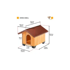 Cuccia per Cani Piccola 60,5x73,5x54,5 cm in legno da Esterno