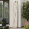 Custodia Ombrellone per Giardino 4x4 Palo Decentrato Beige Poliestere