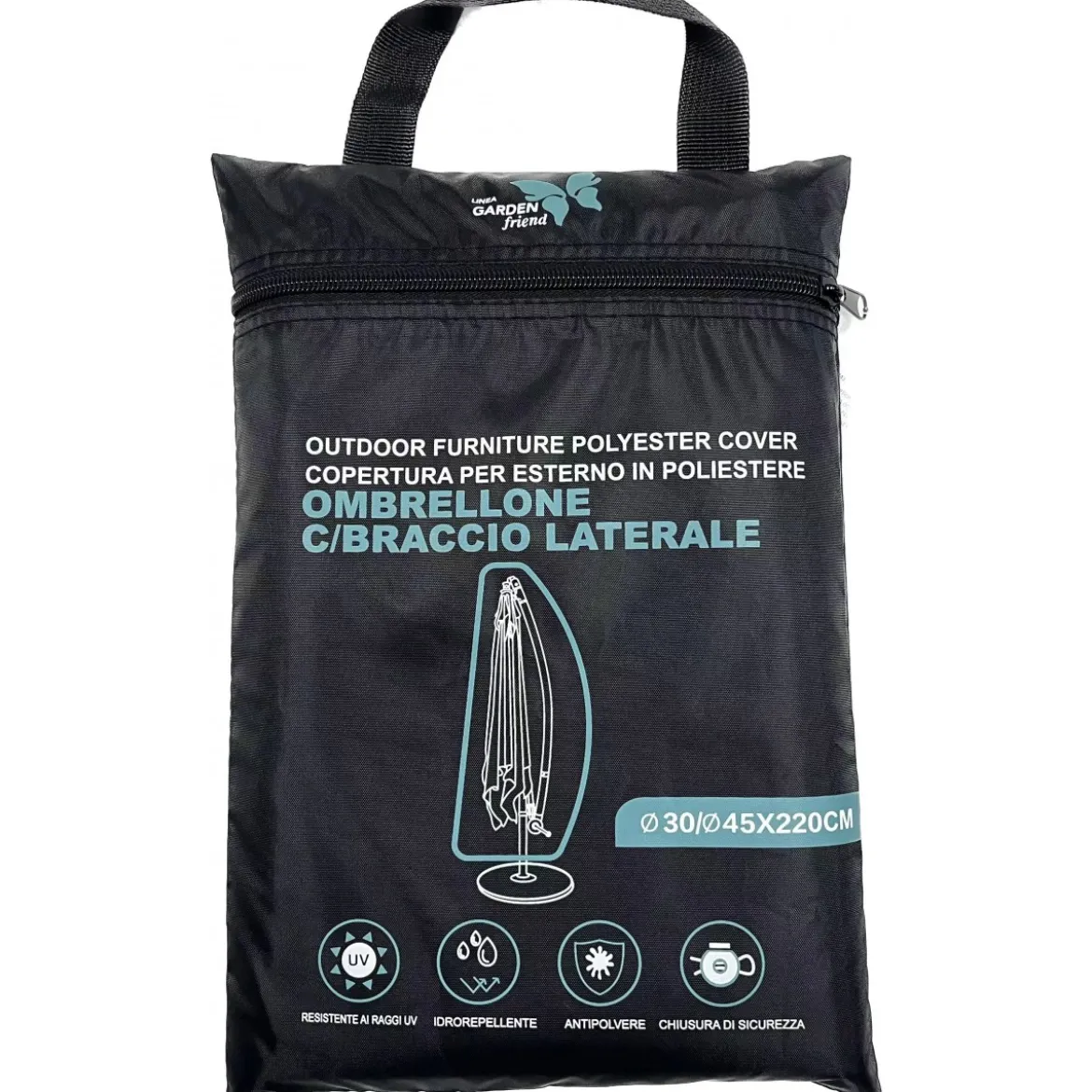 Custodia Protettiva per Ombrellone con Braccio Laterale 220x45 cm