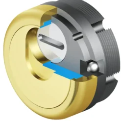 Defender Magnetico Disec MAG 3G Porta Blindata Cilindro Europeo Oro Lucido