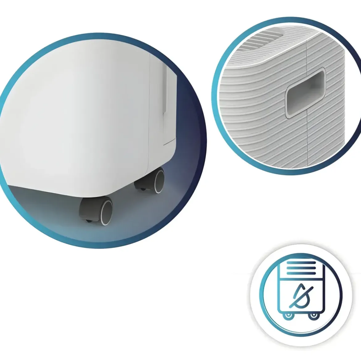 Deumidificatore Zephir 12 lt/24h 280W Serbatoio 2L con Ruote