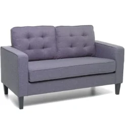 Divano 2 Due Posti Relax da Salotto 145 cm Economico Imbottito in Tessuto