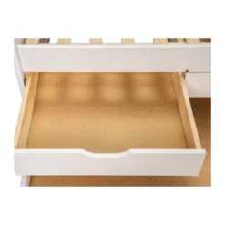 Divano Letto Bianco Letti Singoli a Doghe 90x200 Cassetti Contenitore Estraibile
