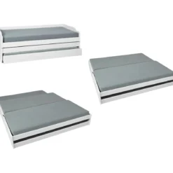 Divano Letto 90x200 3 Letti Singoli a Doghe Matrimoniale Estraibile Cameretta