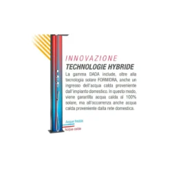 Doccia Solare in Alluminio inox 40 litri Ibrida Acqua Calda da Giardino Esterno