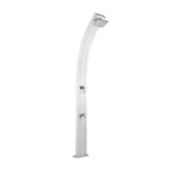 Doccia Solare in Alluminio Inox 30 litri per Esterno Giardino Piscina Campeggio