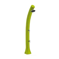 Doccia Solare per Esterno 44 litri Resina Verde da Giardino Piscina Miscelatore