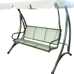 Dondolo 3 Posti da Giardino Terrazzo 194x119 cm
