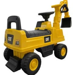 Escavatore Caterpillar Cavalcabile per Bambini Giallo Braccio Mobile