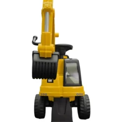 Escavatore Caterpillar Cavalcabile per Bambini Giallo Braccio Mobile