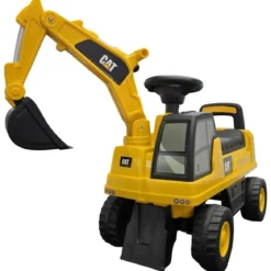 Escavatore Caterpillar Cavalcabile per Bambini Giallo Braccio Mobile