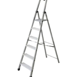Facal Scala 6 Gradini Alluminio Domestica Doppia Forbice Professionale Scaletta