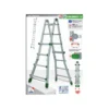 Facal Scala Telescopica 3 Gradini Metri Alluminio Multiuso Professionale Interno