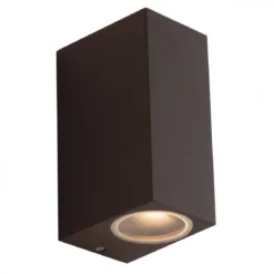 Faretto a Parete da Esterno Applique in Alluminio Bronzo 2 Punti Luce