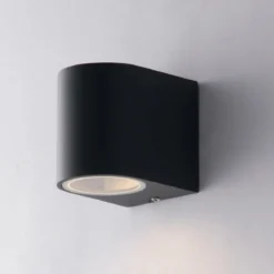 Faretto a Parete da Esterno Punto Luce Applique in Alluminio Antracite
