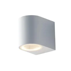 Faretto a Parete in Alluminio Bianco da Esterno Punto Luce Applique