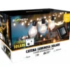 Filo Luci per Gazebo Pergole Energia Solare 20 LED 6W Luce Calda 5m