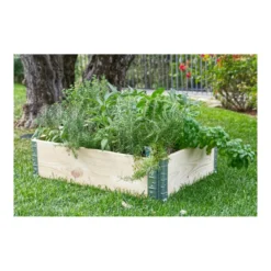 Fioriera da Giardino in Legno Portavso Rettangolare da balcone 80x40
