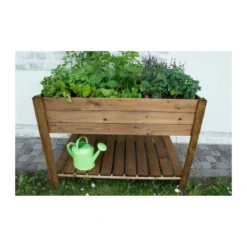 Fioriera 120x80 Orto Rialzato Urbano da Balcone Giardino Pensile Vaso in Legno