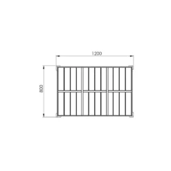 Fioriera 120x80 Orto Rialzato Urbano da Balcone Giardino Pensile Vaso in Legno