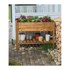 Fioriera 120x80 Orto Rialzato Urbano da Balcone Giardino Pensile Vaso in Legno