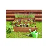 Fioriera 120x120 Orto Rialzato Urbano da Balcone Giardino Aiuola Vaso in Legno