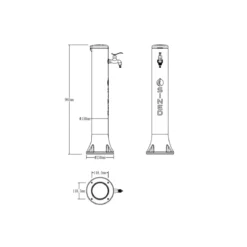 Fontanella Acqua design Moderno Attacchi rapidi