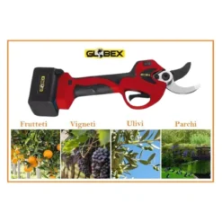Forbice Elettrica con 2 Batterie per il Giardinaggio